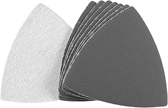Triangular Sandpaper Hook and Loop Triangle Sanding Pad Fit 3-1/2 Oscillating Multi-Tool Silicon Carbide for Wet/Dry Use 800 Grit 8pcs