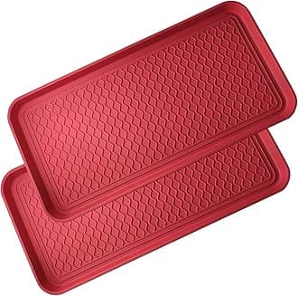 Boot Tray 2 Pack Large Multifunctional Boot Mat Washable Indoor or Outdoor Tray Mat for Shoes Boots Plants Pots Paint Tins Pet Bowls Car Storage, 30 x 15 x 1.2 Inches