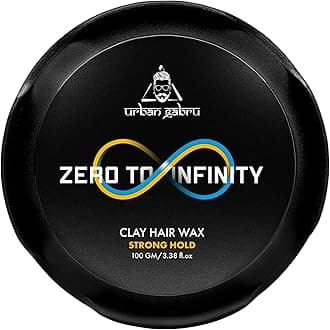 UrbanGabru Zero to Infinity Hair Wax for Men – Hair Clay, Pomade for Strong Hold & High Shine | Water Based Hair Styling Putties & Cream (3.5 Oz)