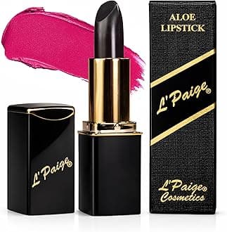 Color-Changing Lipstick Lipstain – Black to Wine Magenta, Temperature Sensitive Formula with Aloe Vera, Long-Lasting Satin Finish, Moisturizing Hydrating Color for Smooth Soft Lips, Shade LBK