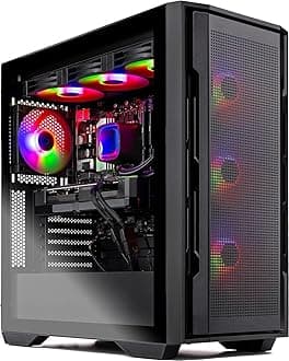 Skytech Gaming Rampage Desktop PC, Ryzen 7 7800X3D 4.2 GHz (5GHz), NVIDIA RTX 5070 Ti 16GB, 1TB Gen4 NVMe SSD, 32GB DDR5 RAM 5600 RGB, 850W Gold ATX 3 PSU, 360mm ARGB AIO, Wi-Fi, Win 11