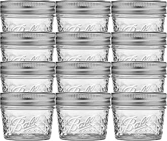 Ball Mason 4oz Quilted Jelly Jars with Lids and Bands, Set of 12