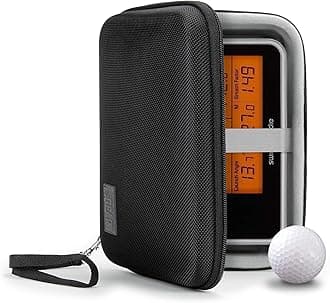 Golf Launch Monitor Case, Swing Caddie Hard Case, Scratch Resistant Interior, Water Resistant Exterior - Fits Swing Caddie SC300i, Voice Caddie, Garmin R10, Rapsodo MLM2PRO & more (Black)