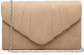 DaseinLarge Ladies Evening Satin Bridal Diamante Clutch Bag Prom Envelope Handbag