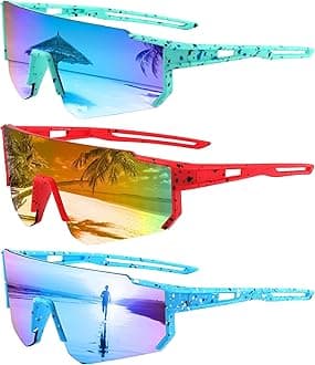 Yogo Vision Kids Sports Sunglasses Youth Lightweight Baseball Sun Glasses UV400 Protection Sport Frame Shades for Boys Girls