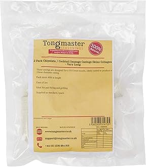 Tongmaster Chipolata and Cocktail Collagen Sausage Very Long 2 Casing Skins