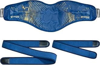 Reusable Hot and Cold Gel Ice Pack for Back, Shoulder, Neck, Knee, Head, Eyes, Elbow, Hip - Adjustable XS to XXL - Post Surgery Heat & Cold Therapy Compress by FIGHTECH (Back, Large 24 x 7)