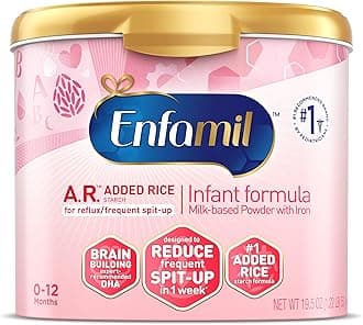 Enfamil A.R. Infant Formula, Clinically Proven to Reduce Reflux & Spit-Up in 1 Week, with Iron, DHA for Brain Development, Probiotics to Support Digestive & Immune Health, Powder Tub, 19.5 Oz