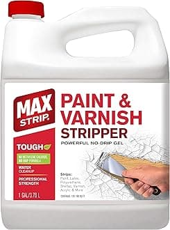 Professional Strength Paint and Varnish Stripper - 1 Gallon - Strips Paint, Latex, Polyurethane, Shellac, Varish, Acrylic and More - No Methylene Chloride No NMP Powerful No Drip Gel Formula