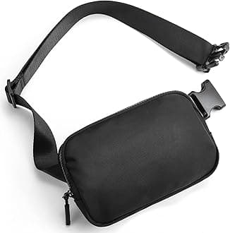 Telena Belt Bag for Women Men Fashionable Cross Body Fanny Pack for Women Waist Bag with Adjustable Strap, Black, One Size, Belt Bag