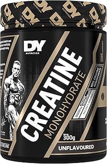 DY Nutrition Pure Creatine Monohydrate Powder 300 g, Unflavoured x60 Servings, 2 Month Supply – Increases High Intensity Performance. Gluten Free, Vegan Friendly Supplement