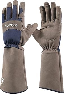Thorn Proof Rose Pruning Garden Gloves for Men, Long Sleeve Padded Yard Work for Bush, Blackberry, Cactus, Heavy Duty/Puncture Resistant/Machine Washable, Medium, Navy