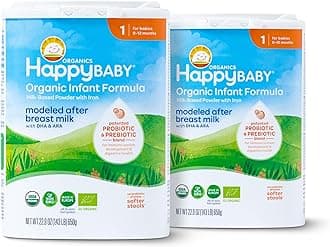 Organics Stage 1 Infant Formula, 0-12 Months, Milk Based Organic Baby Formula Powder with Iron, Probiotics & Prebiotics for Immune & Digestive Support, 22.9 Ounce (Pack of 2)