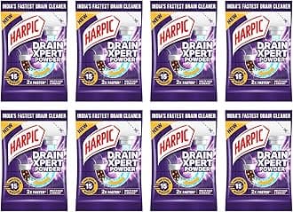 (50G X 8), Drain Xpert Cleaner Powder | Effective Sink Cleaner, Blockage Remover, Pipe