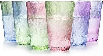 Lucente Glacier Hi-Ball Drinking Glasses with Gradient Colours 360ml Set of 6
