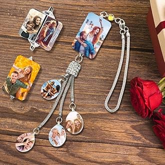 Personalized Photo Crystal Pendant for Car Home Hanging Ornaments Custom Picture Crystal Car Rearview Mirror Hanging Accessories Decor - Rectangle