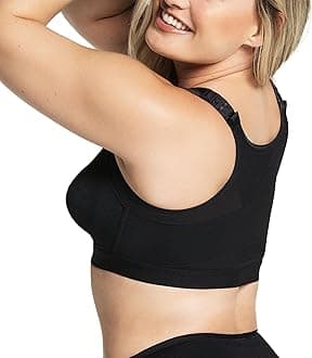 Posture Corrector Wireless Back Support Bra- Leonisa Black 36DD