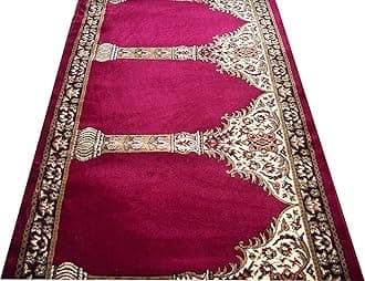 Carpet Mahal Washable Zanamaz Rolls for Prayer and Hall Size 4x35 feet Runner 1 inch Thickness, (Multi)