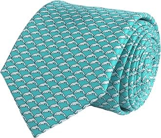 WITZROYS100% Silk Fancy Animal Print Ties for Men, for Casual Wedding Party