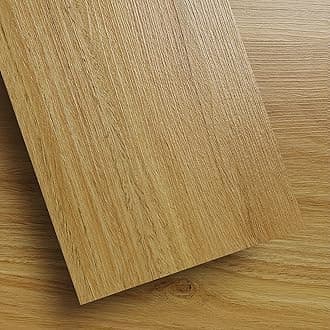Vinyl Flooring - Lino Flooring,Peel and Stick Floor Tiles Self Adhesive Vinyl Flooring,2.0mm 10cm×15cm 1 Piece Enviornmentally Friendly for Kitchen Bathroom Office (Classic Oak Sample)