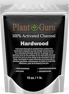 Plant Guru Activated Charcoal Powder 0.5kg. HARDWOOD - Food Grade Kosher Non-GMO - Teeth Whitening, Facial Mask and Soap Making. Promotes Natural Detoxification and Helps Digestion