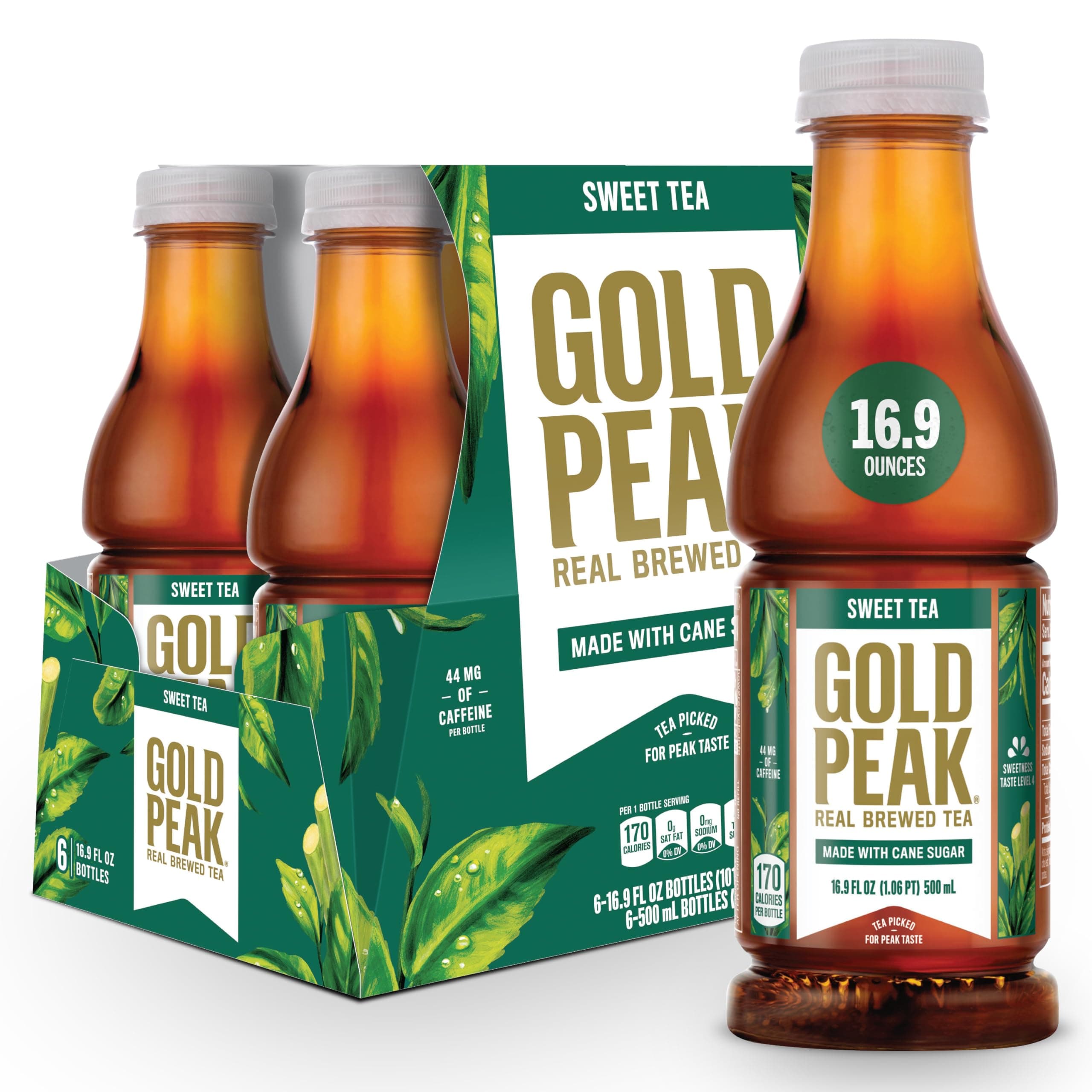 Gold Peak Tea, Sweet Tea, 16.9 fl oz, 6 Pack
