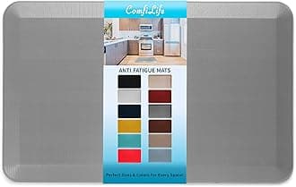 Anti Fatigue Floor Mat – 3/4 Inch Thick Perfect Kitchen Mat, Standing Desk Mat – Comfort at Home, Office, Garage – Durable – Stain Resistant – Non-Slip Bottom (20" x 32", Gray)