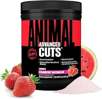 Animal Cuts Thermogenic Fat Burner Powder - Weight Loss for Women and Men for Metabolism, Energy, Focus, and Nootropic Brain Support with Ketones Appetite Suppressant - Strawberry Watermelon Flavor