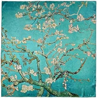 Grace Scarves 100% Silk Scarf, Artists Collection (van Gogh & Monet)