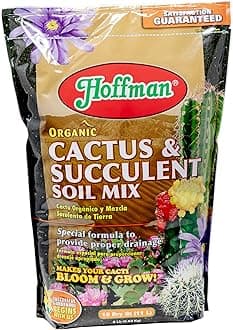 Hoffman 10410 Organic Cactus and Succulent Soil Mix, 10 Quarts