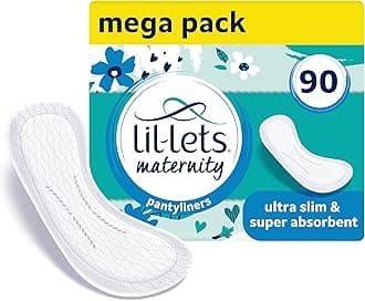 Maternity Pantyliners, 90 x Ultra Slim Pantyliners, 3 Packs of 30 Pant Liners, for Pre & Post Birth Use, Light Bladder Weakness, Discharge or Spotting