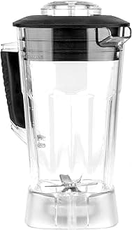 Cleanblend Classic Blender Container, Personal Blender Pitcher For Shakes and Smoothies, Dressings, Soups, and More, Stainless Steel Blades, 64-Ounce Pitcher Only