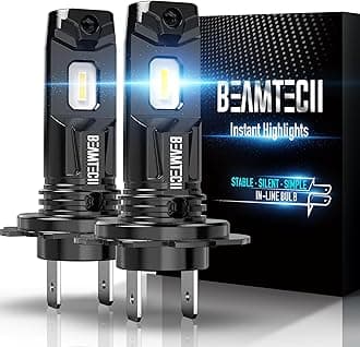 H7 Fog Light Bulb Fog Light 6500K Xenon White Fanless In Line Pack Of 2