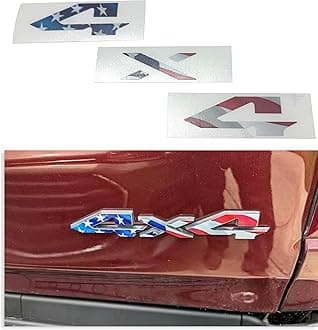 Reflective Concepts 4x4 Emblem Overlay Decal Sticker -Fits: 2019-2026 Ram, NOT for Classic - (Color: American Flag)