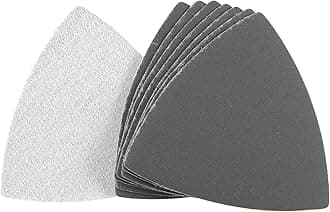 8PCS 1000 Grit Triangle Sanding Pad, Silicone Carbide Hook and Loop Sanding Pads fit 3-1/2" Oscillating Multi-Tool, Electrostatic Sand Planting Triangle Sandpaper for Wet and Dry Use