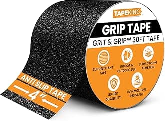 Tape King Anti-Slip Tape, 4"x30' Roll - Indoor/Outdoor Safety Traction for Stairs, Steps, Ramps, Treads