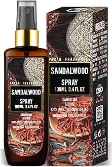 - Parag Fragrances Sandalwood Essential Oil Room Spray For 24 Hours Freshness & Fragrance at Home and Any Where/For Relieve Stress, Anxiety & Depression Natural Essential Oil Air Freshener / 100ml