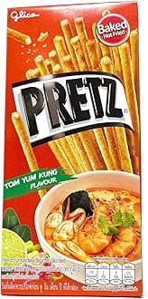 Glico Pretz Biscuit Sticks Tom Yum Flavored Baked Not Fried 10 Packs (Tom Yum)
