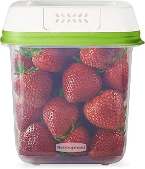 FreshWorks Saver, Medium Produce Storage Container, 7.2-Cup, Clear
