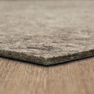 Mohawk Home Non Slip Rug Pad 8' Square - 1/2" Thick Felt + Latex Rubber Gripper - Dual Surface Cushion for Hardwood, Carpet, Tile Floors, Made in USA