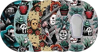 Glucomart Adhesive Patches for Dexcom G6 – 5-Pack Waterproof, Sweatproof CGM Overpatches – Hypoallergenic CGM Patches (Fear Florals)