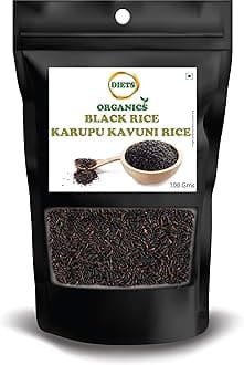 DIETS ORGANICS Black Rice/Karuppu Kavuni Rice (100 Gm)