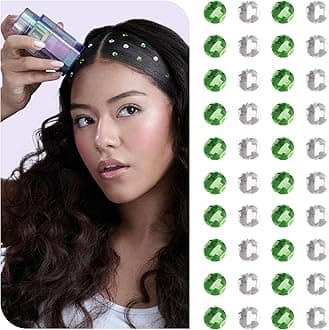 Hally Hair Spring Gems, Hair Accessory- Includes Hair Styling Tool with 240 Multicolored Adhesive Gem Stickers Hair Jewels - Stylish Hair Accessories