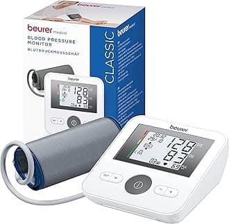 BM27 Upper Arm Blood Pressure Monitor for Home Use with Adjustable Cuff, Data Transfer to Apple Health and co., 120 Memory Sets, Irregular Heart Rate Detection, Risk Indicator