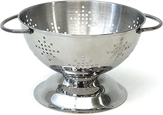 Endurance Kitchen Collection Colander Strainer, Mini, Pierced Stainless Steel