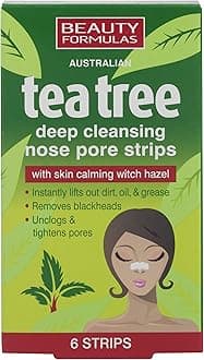 BEAUTY FORMULAS TEA TREE NOSE PORE STRIPS