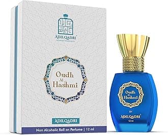 Oudh Al Hashmi Attar for Men and Women, Sweet Arabic Unisex Perfume, Non-Alcoholic Roll-On, Long-Lasting Rich Oudh & Spicy Blend, Luxurious & Inviting Fragrance, 12ml