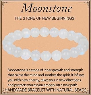 Handmade Natural Gemstone Stretch Elastic Bracelet Healing Crystal Round Stone Beads Jewelry Gifts for Women Men