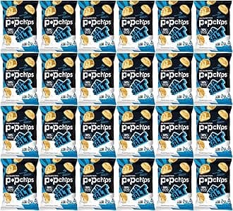 PopchipsPotato Chips, Sea Salt Flavor, 0.8oz (Pack of 24)