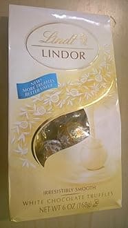 Lindt Lindor White Chocolate Truffles 6 oz